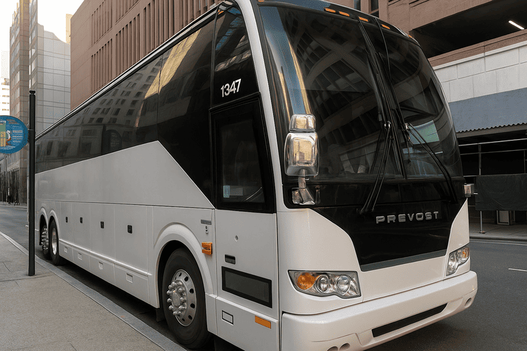 a Lowell Coach Bus Service coach bus