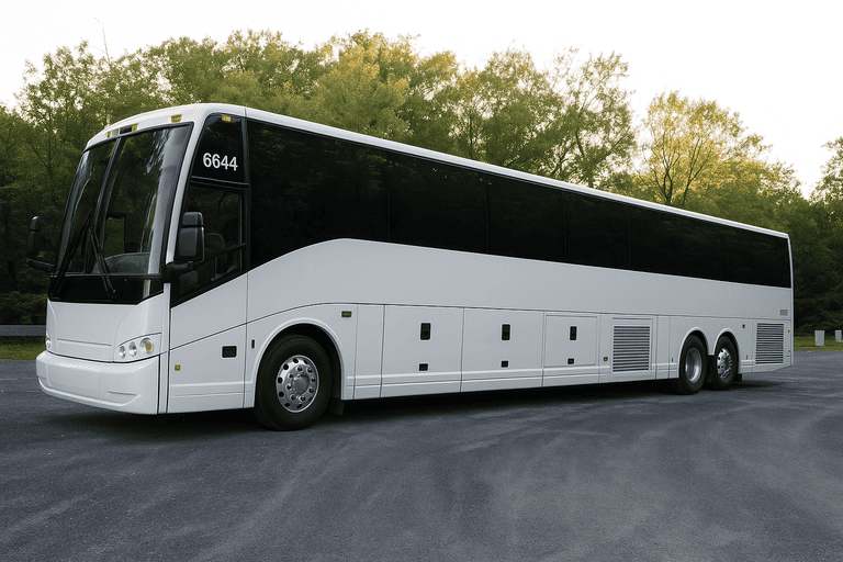 exterior of Lowell Coach Bus Service coach bus