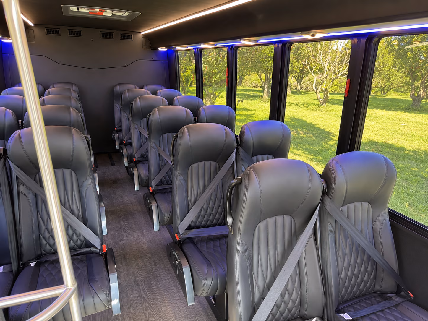 lowell 15 passenger minibus interior
