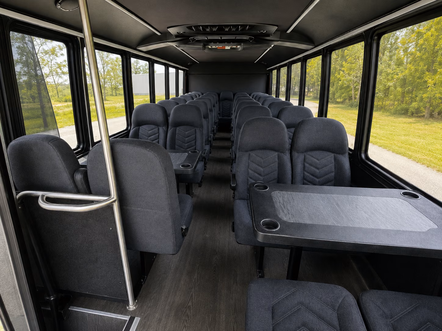 lowell 18 passenger minibus interior