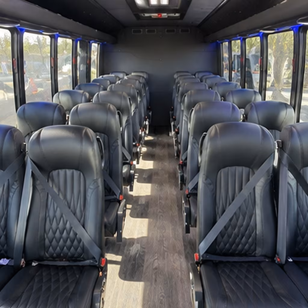lowell 25 passenger minibus inside