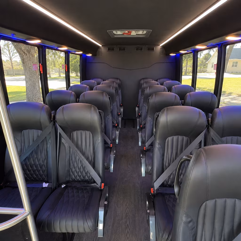 lowell 25 passenger minibus interior