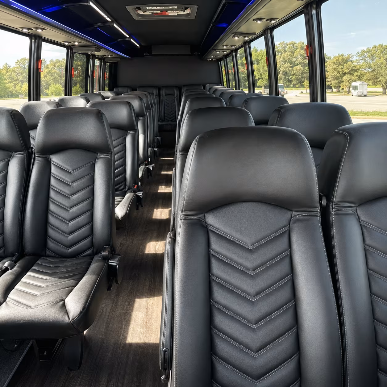 lowell 30 passenger minibus inside