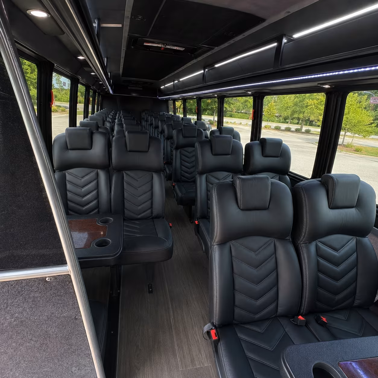 lowell 35 passenger minibus inside